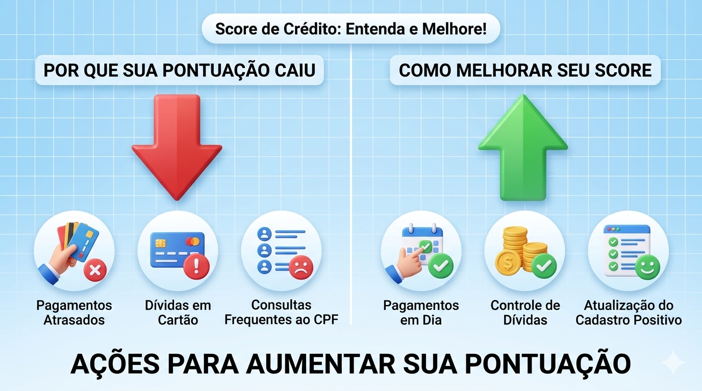 Score baixo: veja por que sua pontuação caiu e como melhorar